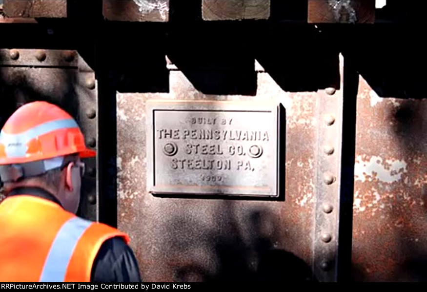 Checking out the plaque.